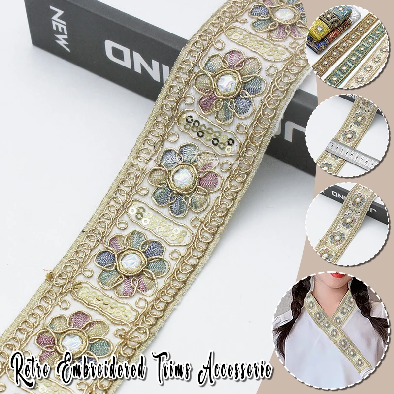 10yards Chinese Ethnic Embroid – Embroidery Gold recenzja i cena