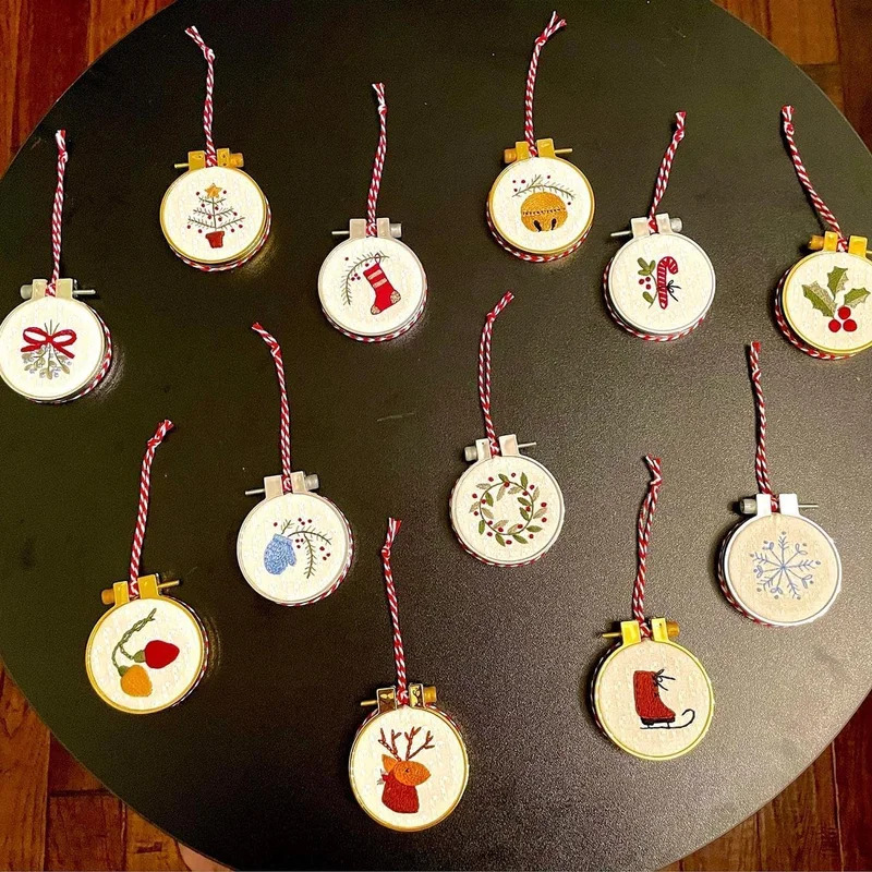 Christmas Embroidery Kit DIY H – Embroidery Xmas Ornaments recenzja i cena