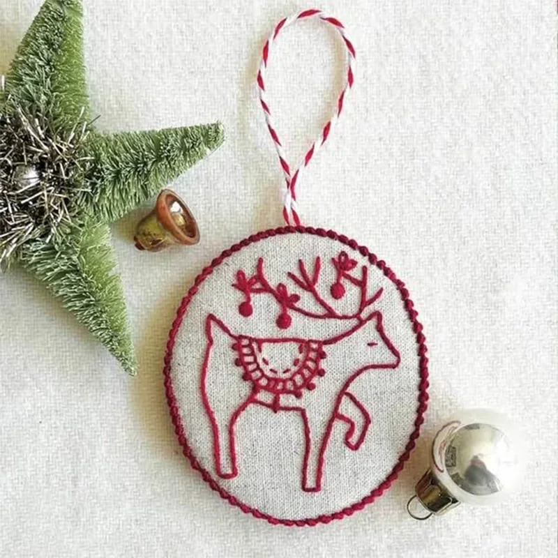 Christmas Embroidery Kit DIY H – Embroidery Xmas Ornaments recenzja i cena