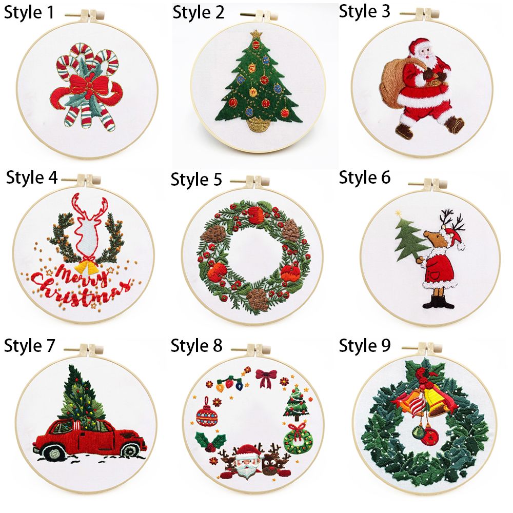 Party Gift Holiday Ornaments D – Embroidery Xmas Ornaments recenzja i cena