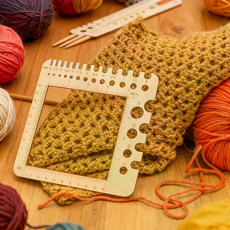 Wood Knitting Needle Gauge Squ – Embroidery Floss recenzja i cena