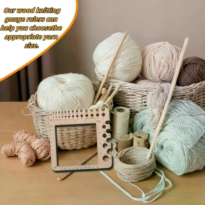 Wood Knitting Needle Gauge Squ – Embroidery Floss recenzja i cena