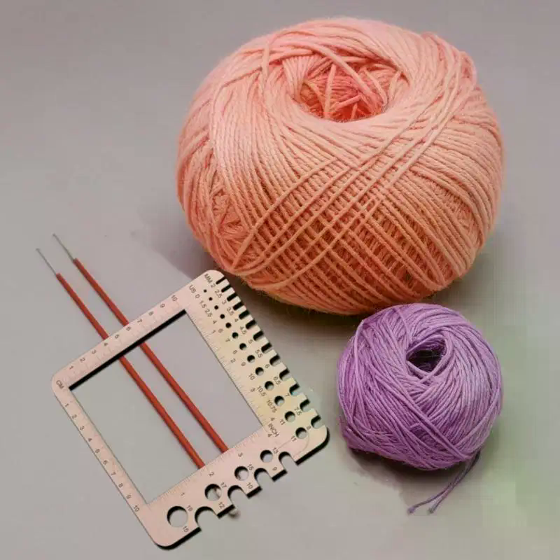 Wood Knitting Needle Gauge Squ – Embroidery Floss recenzja i cena