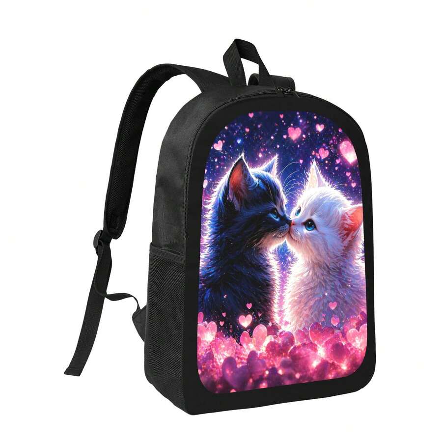 Starry Sky Cat Print Backpack  – Embroidery Cat recenzja i cena