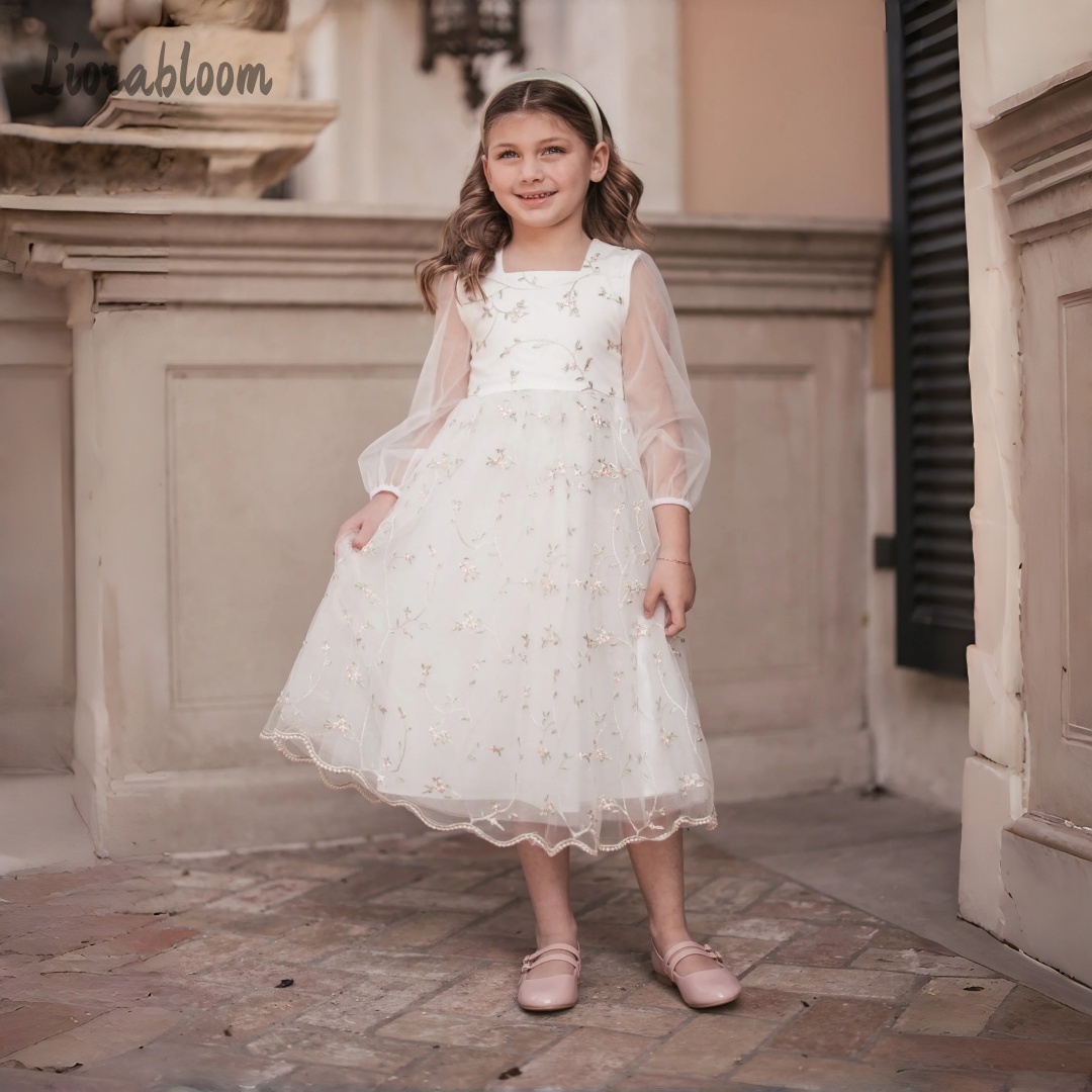 Customized Flower Girl Dress P – Embroidery Wedding recenzja i cena