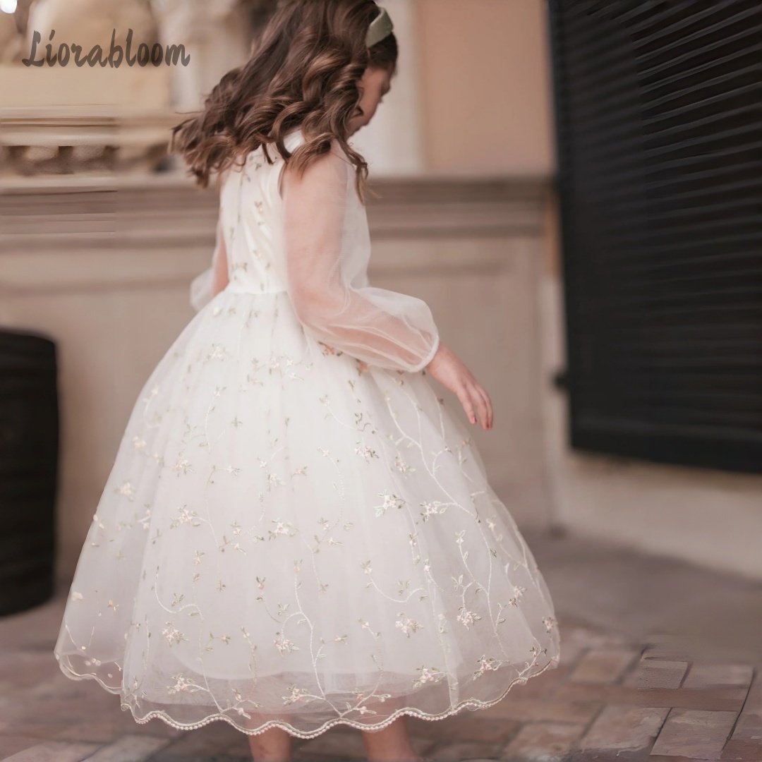Customized Flower Girl Dress P – Embroidery Wedding recenzja i cena