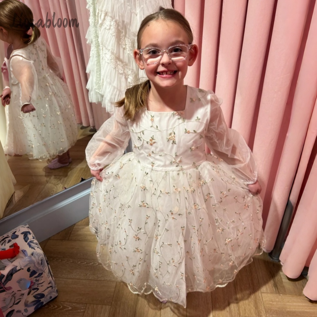 Customized Flower Girl Dress P – Embroidery Wedding recenzja i cena