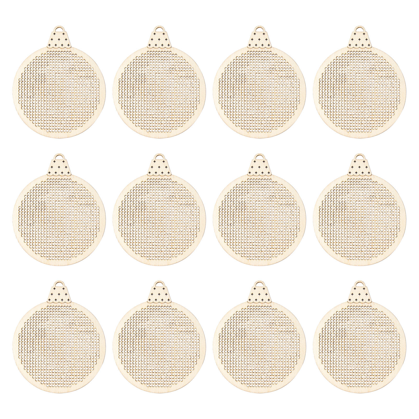 12Pcs Christmas Wooden Cross S – Embroidery Xmas Ornaments recenzja i cena