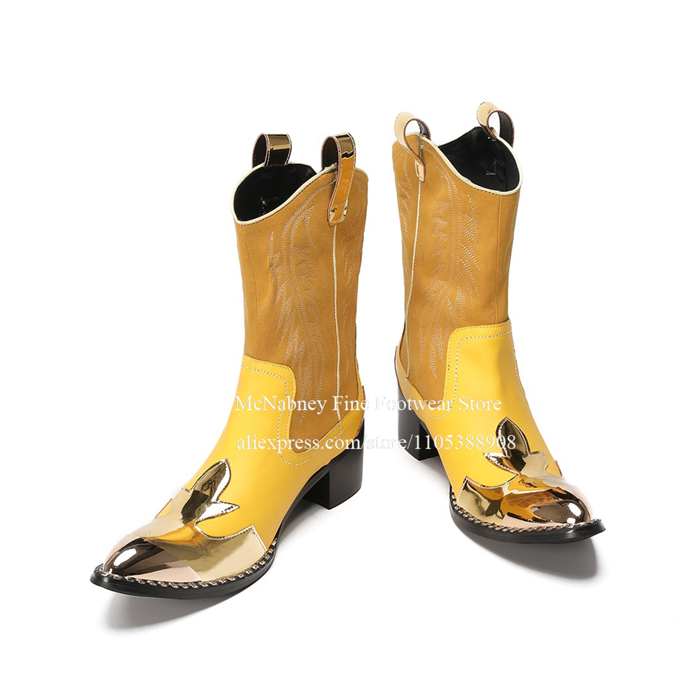 Yellow Gold Metal Toe Suede We – Embroidery Gold recenzja i cena