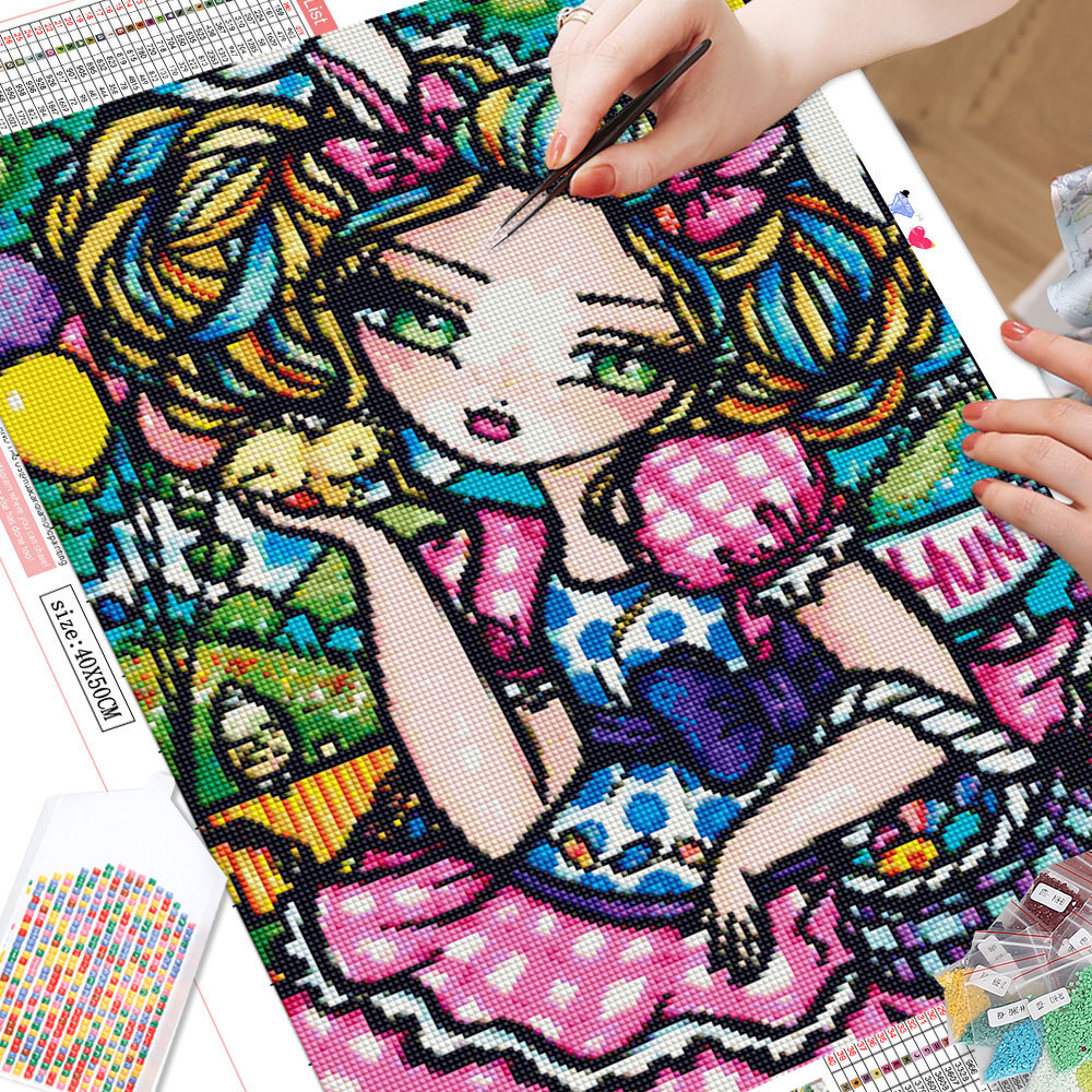 Frameless, 5D Portrait Diamond – Embroidery Wall Art recenzja i cena
