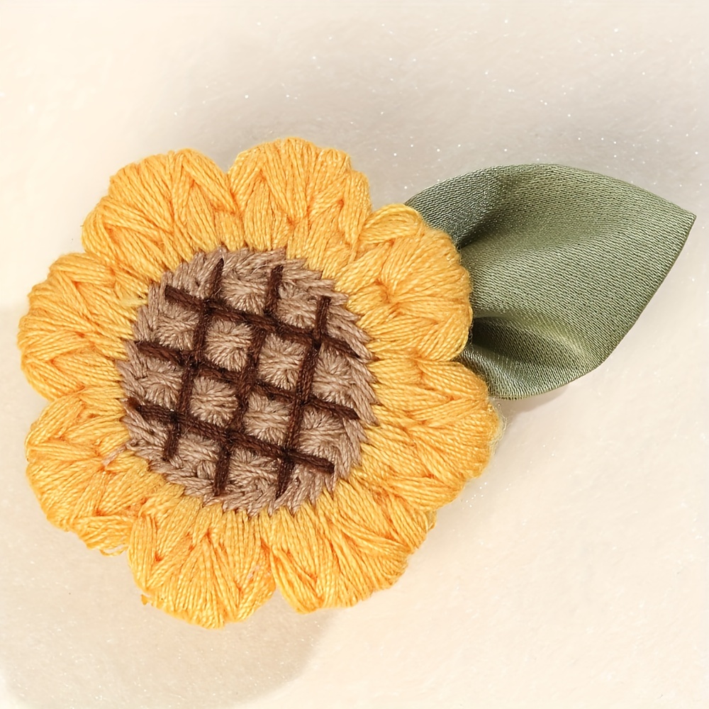 2pcs Girls Sunflower Hair Clip – Embroidery Kaftan recenzja i cena